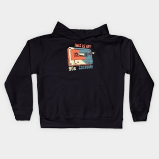 This Is My 90s Costume - Rewind Cassette With Pencil - Retro Cassette Kids Hoodie